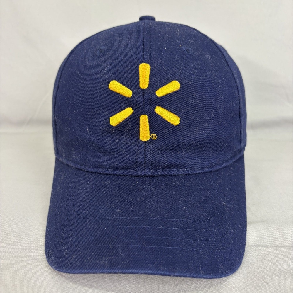Superior Walmart Associate Hat Baseball Cap Unisex OS Navy Blue Spark Logo